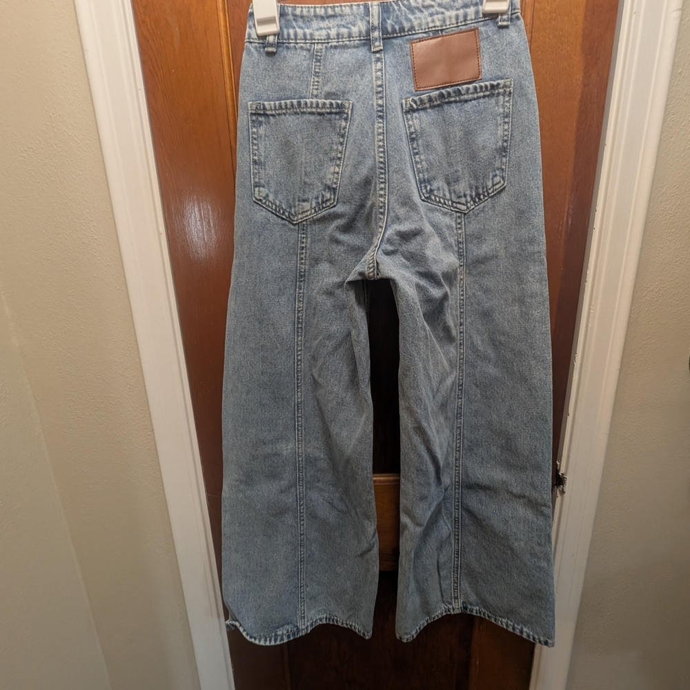 SHEIN Light Blue Flare & Wide Leg Jeans